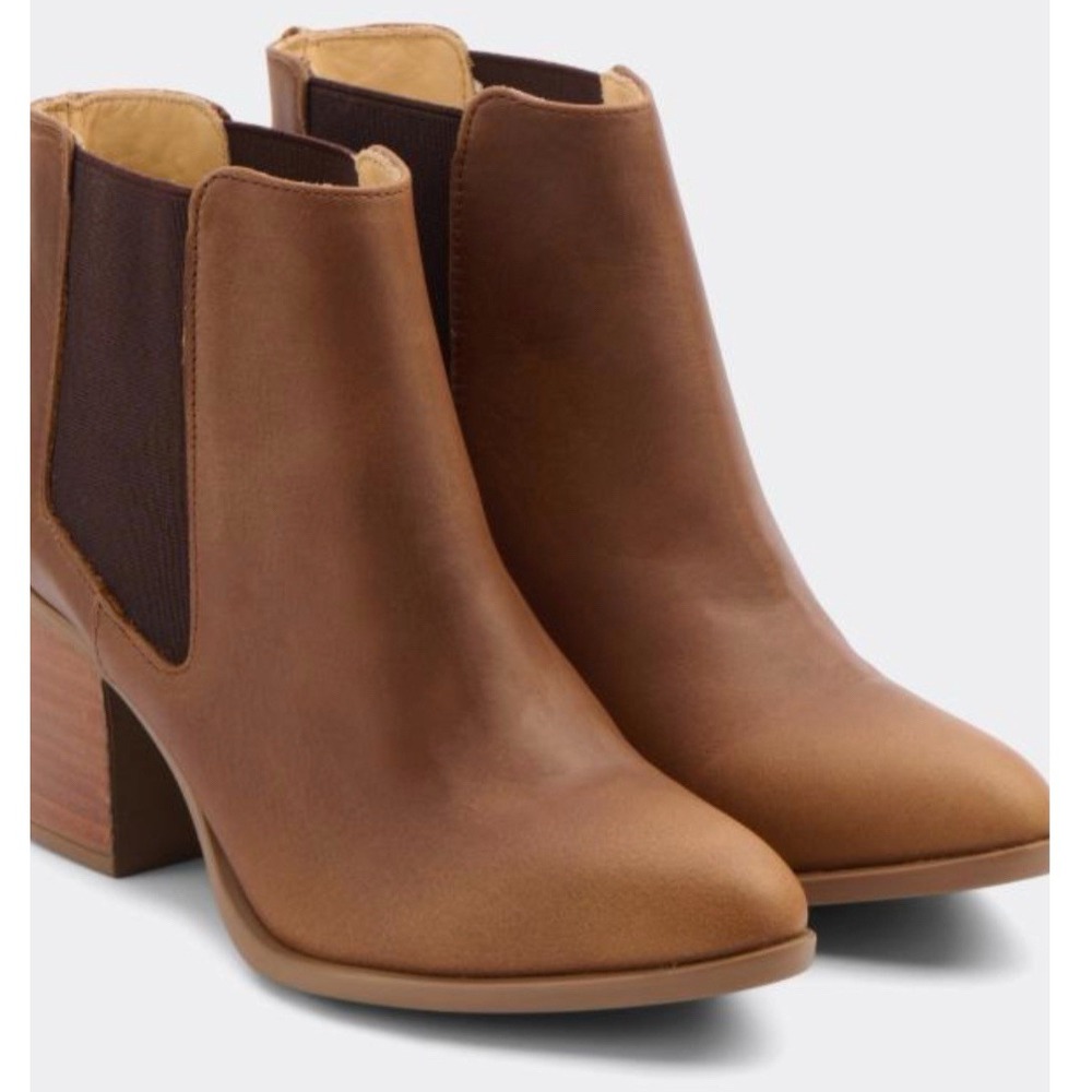 NEW Nisolo Heeled Chelsea Commuter Leather Brown Ankle Boot Size 11